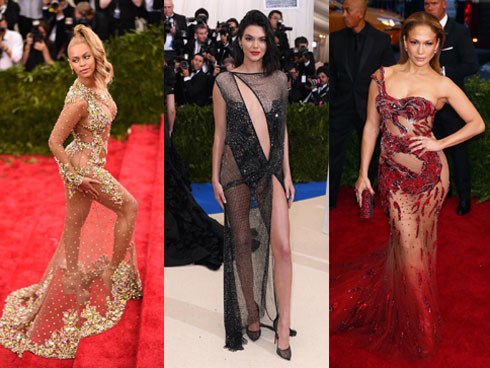 Đây chính là những bộ cánh xuyên thấu hở bạo nhất lịch sử của thảm đỏ Met Gala