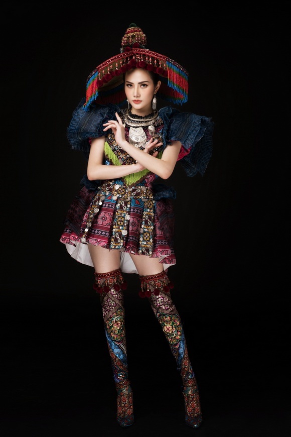 Diệu Linh chọn trang phục H’Mông thể hiện tại Nữ hoàng Du lịch Quốc tế 2018-6