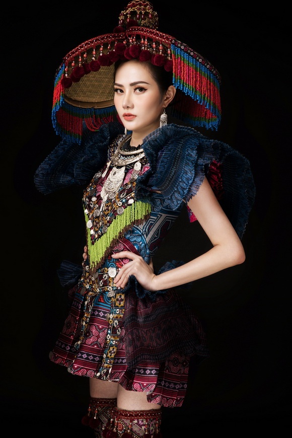 Diệu Linh chọn trang phục H’Mông thể hiện tại Nữ hoàng Du lịch Quốc tế 2018-7