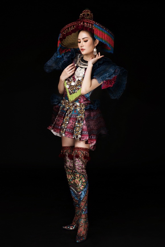 Diệu Linh chọn trang phục H’Mông thể hiện tại Nữ hoàng Du lịch Quốc tế 2018-8