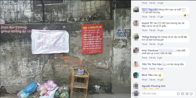 Mang rác đi đổ trộm nhìn thấy tấm biển thông báo, nhiều người chột dạ cúi mặt bỏ đi-1