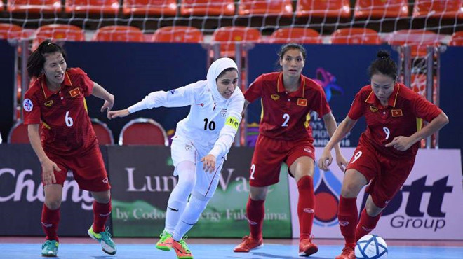 Thua Iran 0-5, ĐT futsal nữ VN lỡ cơ hội vào chung kết châu Á-2