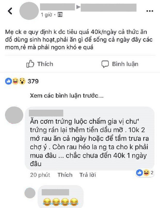 40 nghìn/ngày là ngân sách chi tiêu mà mẹ chồng bàn giao, cô con dâu hớt hải lên mạng nhờ trợ giúp-1