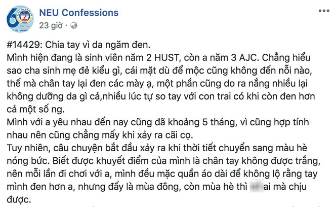 Bạn trai chia tay vì làn da: Con gái có da ngăm là cái tội?-1