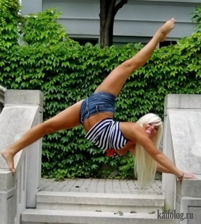 Chóng mặt xem chị em thể hiện tài năng xoạc-3