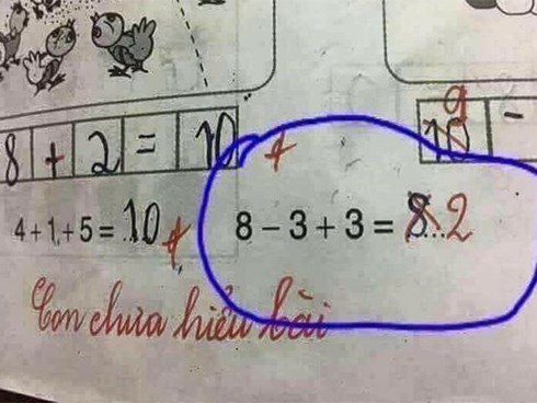 Thêm bài toán lớp 1 khiến dân mạng đau đầu đi tìm lời giải: Cô đúng hay trò đúng?