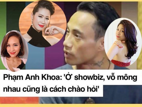 Sao Việt phản đối Phạm Anh Khoa: 'vỗ mông là chào hỏi bình thường trong showbiz'