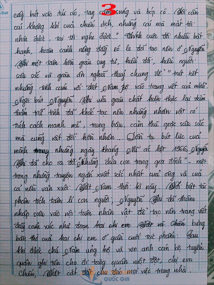 Bài văn 9,5 điểm về tình cảm gia đình khiến cô giáo phải thốt lên: Mọi ngôn từ đều trở nên bất lực!-3