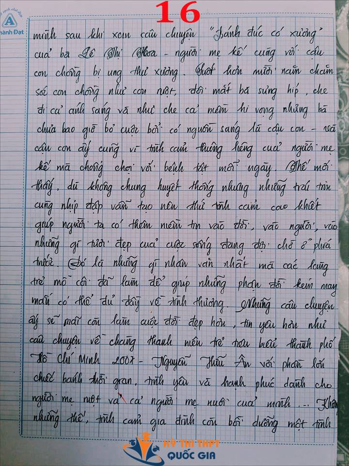 Bài văn 9,5 điểm về tình cảm gia đình khiến cô giáo phải thốt lên: Mọi ngôn từ đều trở nên bất lực!-16