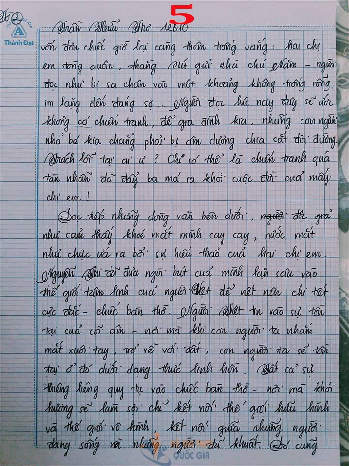 Bài văn 9,5 điểm về tình cảm gia đình khiến cô giáo phải thốt lên: Mọi ngôn từ đều trở nên bất lực!-5