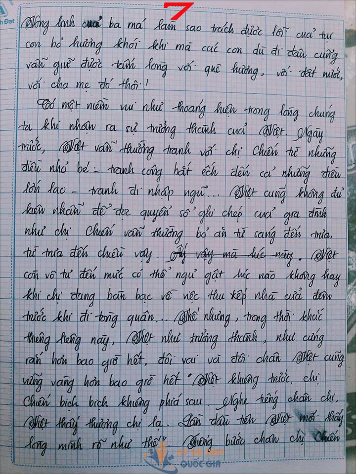 Bài văn 9,5 điểm về tình cảm gia đình khiến cô giáo phải thốt lên: Mọi ngôn từ đều trở nên bất lực!-7