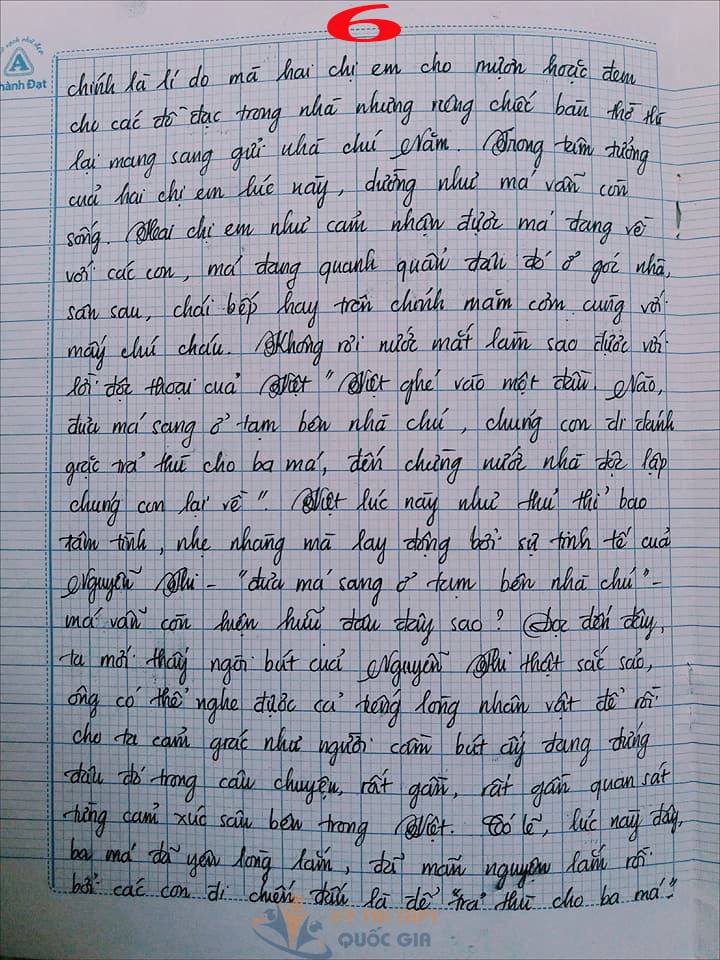 Bài văn 9,5 điểm về tình cảm gia đình khiến cô giáo phải thốt lên: Mọi ngôn từ đều trở nên bất lực!-6