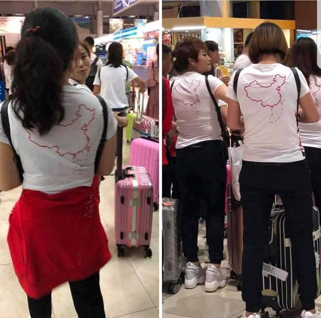 Buộc du khách Trung Quốc cởi bỏ áo in hình lưỡi bò-1