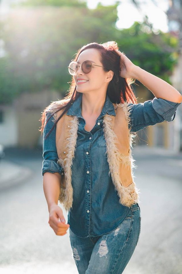 Cựu mẫu Thúy Hạnh trẻ trung, cá tính ở tuổi 40-7