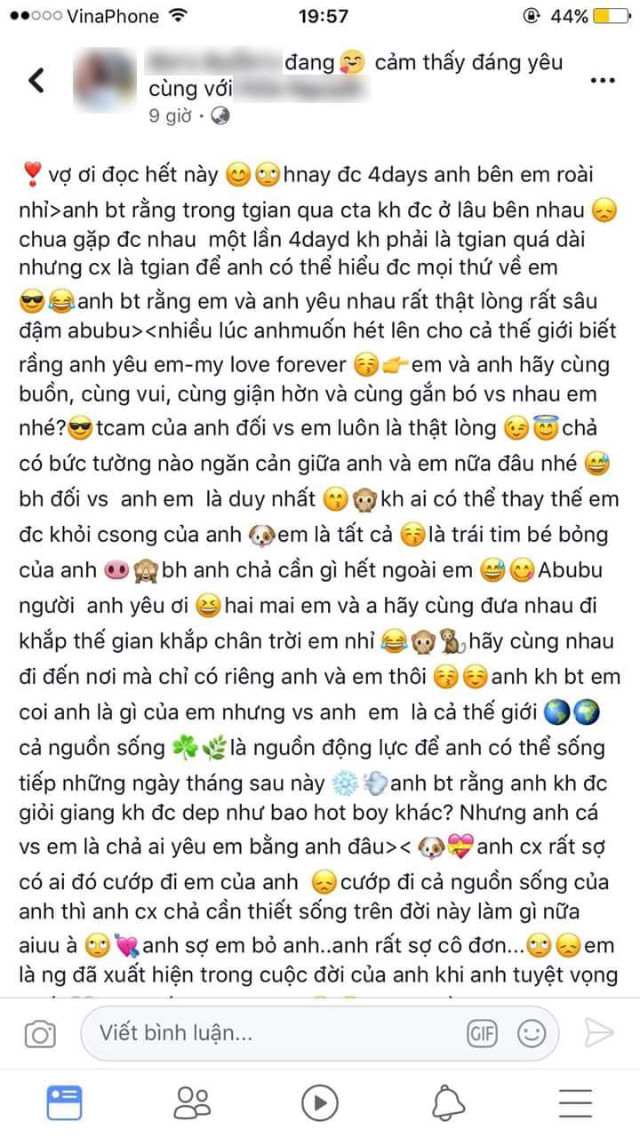 Chàng trai viết tâm thư dài dằng dặc gửi bạn gái nhân kỷ niệm... 4 ngày yêu nhau-1