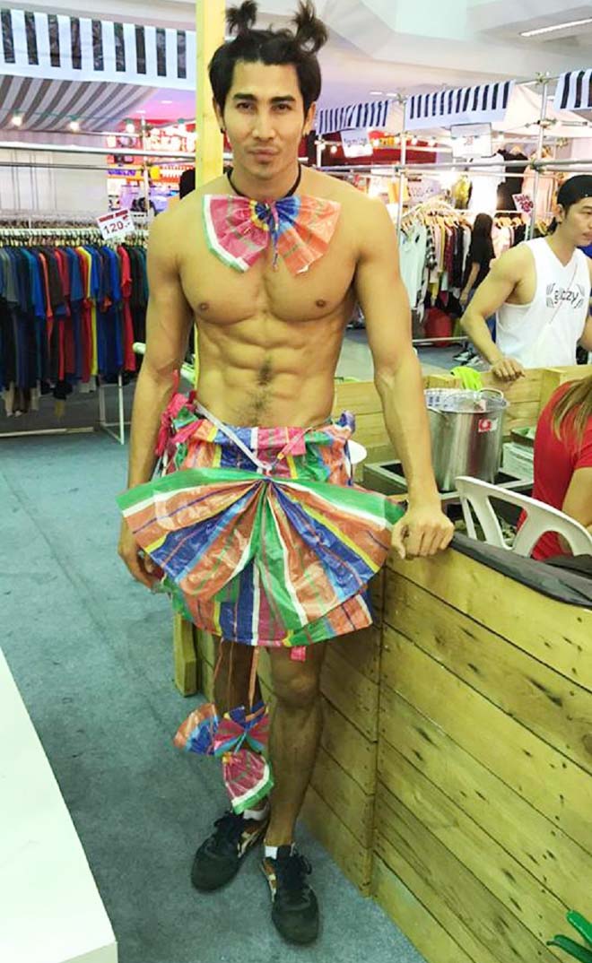 Thời trang bồi bàn cười ra nước mắt của trai đẹp 6 múi Thái Lan-7