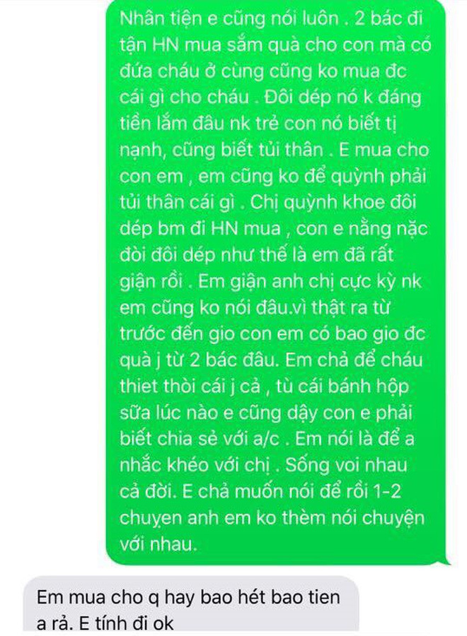 Em dâu trách móc anh chồng vì không mua quà cho con mình, dân mạng ném đá-2