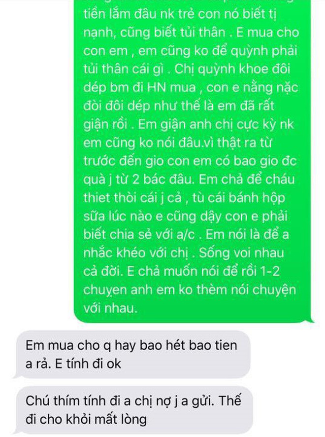 Em dâu trách móc anh chồng vì không mua quà cho con mình, dân mạng ném đá-3
