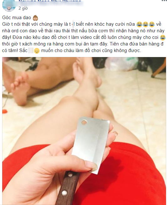 Thảm hoạ mua hàng online xuất hiện thêm cả ca mua dao tí hon khiến dân mạng cười nghiêng ngả-1