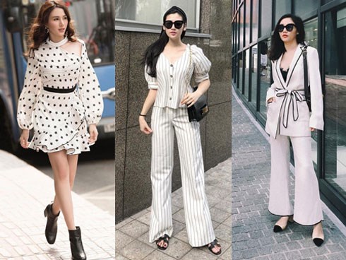 Dàn mỹ nhân Việt đồng loạt khoe street style tông trắng xoa dịu cái nắng đầu hè