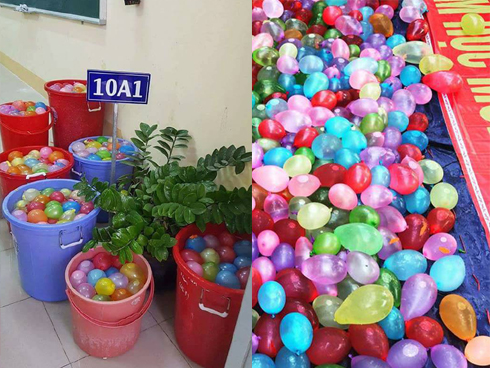 Xuống sân trường quẩy với học sinh ngày bế giảng, thầy hiệu phó bị ụp nguyên xô nước vào người, ướt như chuột lột-7