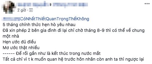 3 tháng nữa cưới nhưng cô gái vẫn bị chồng tương lai đá” phũ phàng vì không cho làm chuyện ấy”-1