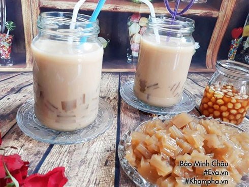 Cách làm trà sữa thạch mát lạnh con khen ngon, chồng hết khát mùa hè