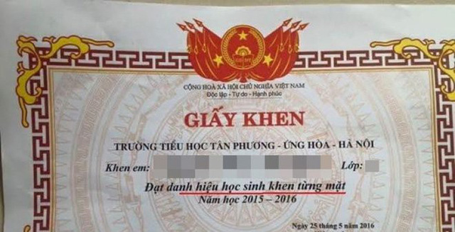 Sở GD&ĐT Hà Nội lý giải tình trạng loạn” giấy khen cuối năm học-1