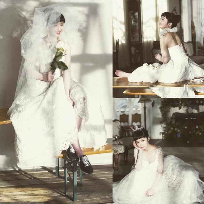 U40 Jang Nara khoe nhan sắc trẻ như gái 20 khi diện váy cưới-11