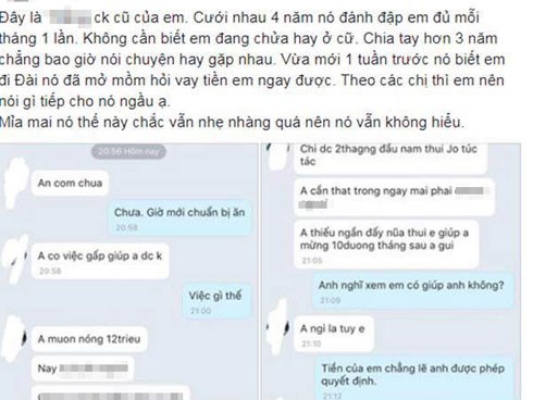 Chồng cũ đánh đập bất kể vợ mang thai hay ở cữ, ly dị 3 năm vẫn hỏi vay tiền