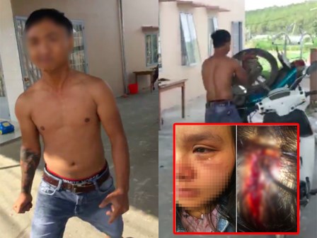 Vợ bầu 9 tháng phải livestream vì bị chồng đánh tới tấp do nằm nghỉ không trông con