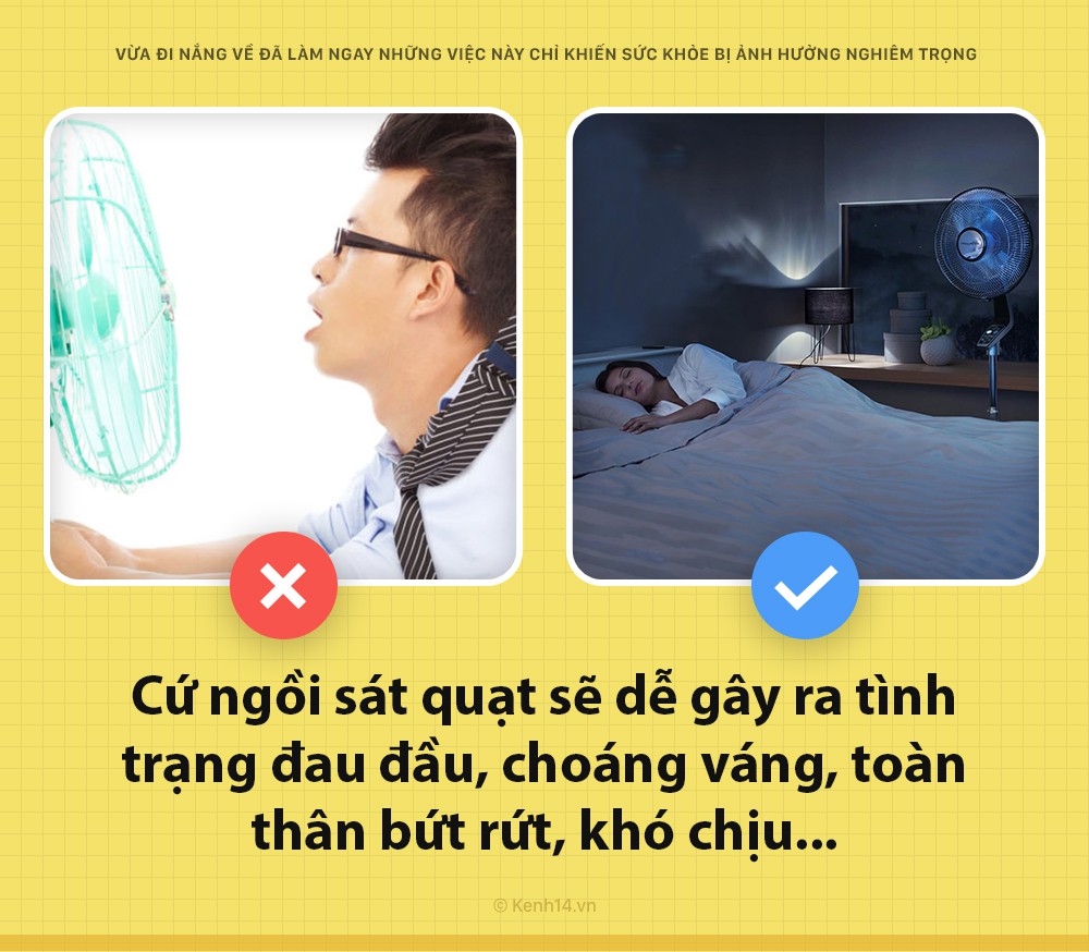 Vừa đi nắng về đã làm ngay những việc này chỉ khiến sức khỏe bị tổn hại nghiêm trọng-1