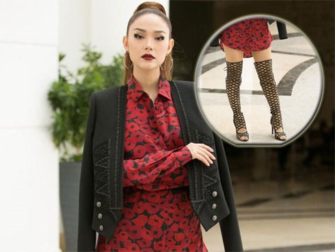 Soi lỗi thường gặp của sao Việt khi đi tất da chân