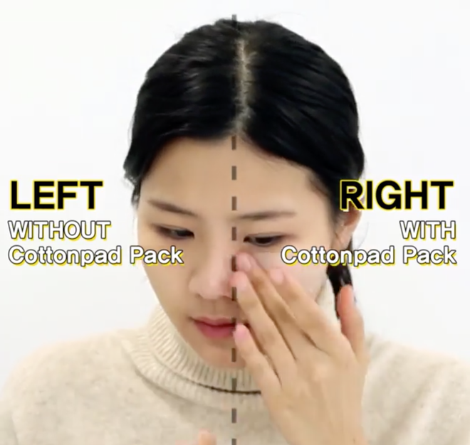 Con gái Hàn da đẹp mịn mướt là nhờ đắp thêm 2 miếng bông tẩy trang trước khi đánh kem nền hoặc cushion-8