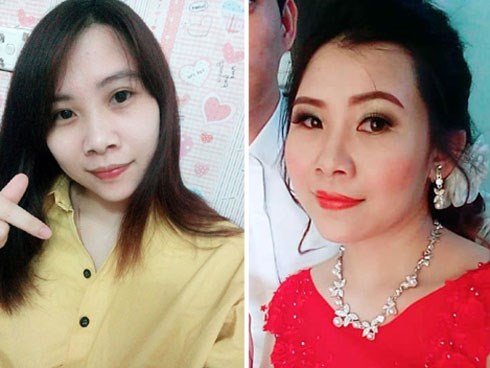 Cô dâu trẻ tuổi 20 nhắm mắt đưa mặt cho
