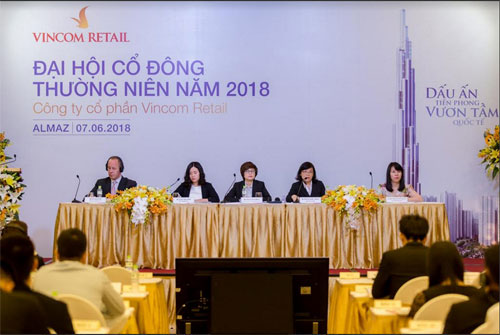 Doanh thu Vincom Retail đạt 5.518 tỷ đồng năm 2017-2