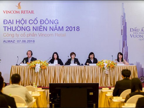 Doanh thu Vincom Retail đạt 5.518 tỷ đồng năm 2017