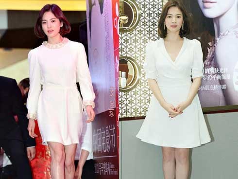 Sau bao nhiêu năm, Song Hye Kyo vẫn cứ mải miết diện một kiểu váy đơn giản