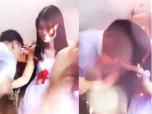 Chú rể cưỡng hôn phù dâu trong đám cưới gây xôn xao mạng TQ