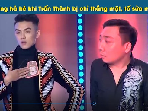 Việt Hương - Hoài Linh cười hả hê khi chứng kiến Trấn Thành bị thí sinh 'khinh ra mặt'