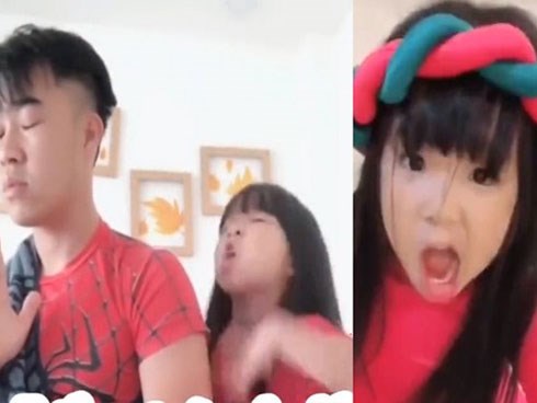 Cha con triệu view lại gây sốt khi mẹ vắng nhà