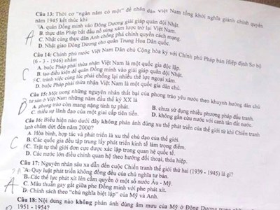 Đề Lịch sử vừa sức, thí sinh thở phào rời trường thi