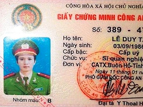 Thượng úy Công an 'cắm' thẻ ngành vay hơn 300 triệu đồng rồi bỏ trốn