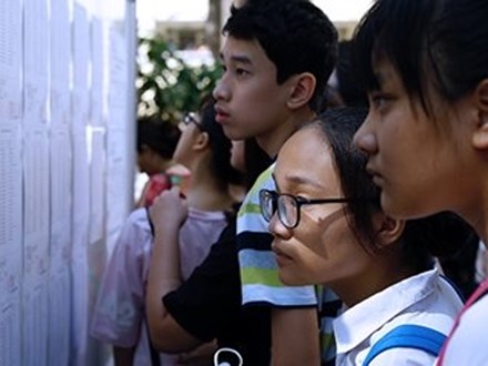 Hà Nội công bố điểm chuẩn vào lớp 10 năm 2018