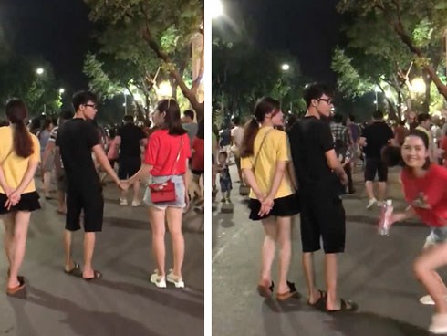 Đang đi bộ bỗng chạy lại nắm tay người lạ, suýt tí nữa cô gái trở thành tội đồ tình yêu