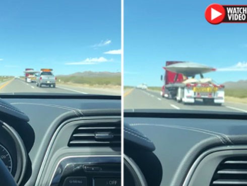 Video: Phát hiện xe tải chở UFO hướng về Khu vực 51 bí ẩn