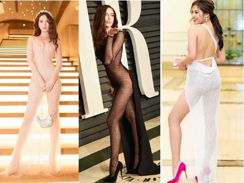 Nghiện đầm xuyên thấu, mỹ nhân không ngờ mình thành 'con rối thời trang' bởi từ sexy sang phản cảm quá mong manh
