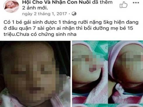 Cảnh giác với chiêu trò cho và nhận con nuôi trên mạng