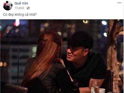 Sau Trường Giang, Quế Vân tiếp tục gây sóng gió khi đăng ảnh với người đàn ông bí ẩn