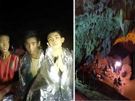 8 cầu thủ nhí Thái Lan còn kẹt hang trông ngóng được cứu ra ngoài